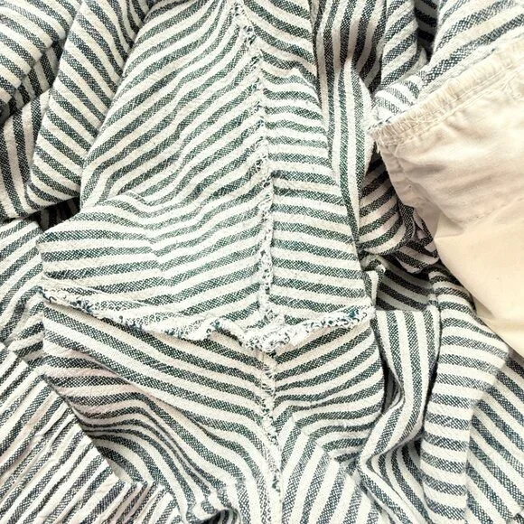 Old Navy Pants Set of 2 Womens XXL Beige & Stripe Linen Blend Wide Leg High Rise - Picture 11 of 13